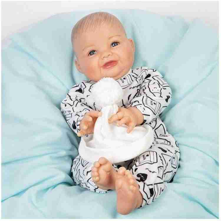 Paradise Galleries Realistic Chubby Baby Boy Doll Big Boy with fat rolls and magnetic pacifier Realistic Chubby Baby Boy Doll Big Boy with fat rolls and magnetic pacifier
