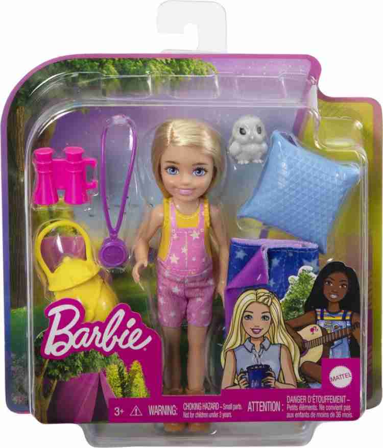 Barbie camping sale doll