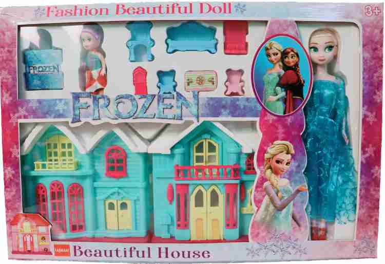 Elsa discount barbie house