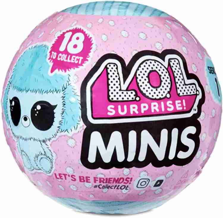 LOL Surprise Set of 4 Mini with 5 Surprises Fuzzy Tiny Animals