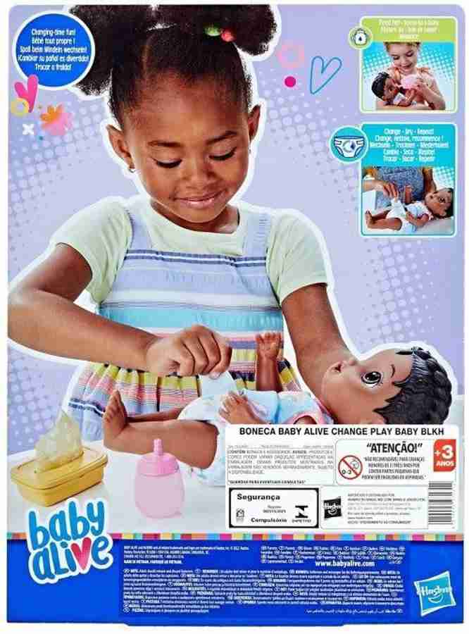 Baby Alive Change Play Baby Doll Black Hair Change Play