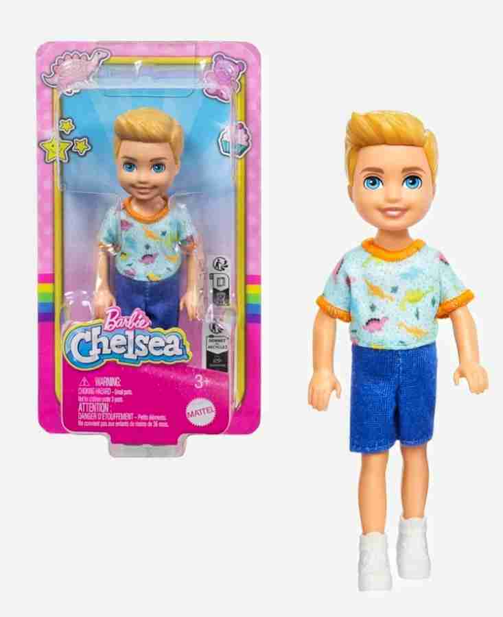 BARBIE Chelsea Doll Boy Doll Wearing Dinosaur Print Shoes Blond Hair Blue Eyes Chelsea Doll Boy Doll Wearing Dinosaur Print Shoes Blond Hair Blue Eyes Buy DOLL toys