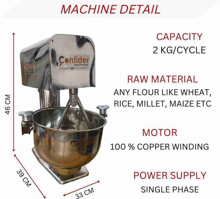 Atta kneader sales machine price