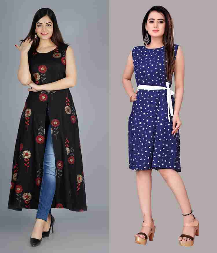 Flipkart blue gown top