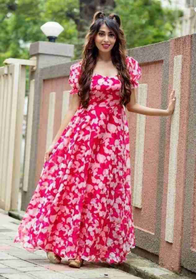 Womens rose hot sale dress