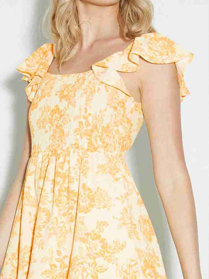 Dorothy perkins yellow lace dress online