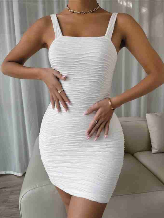 White bodycon dress store india