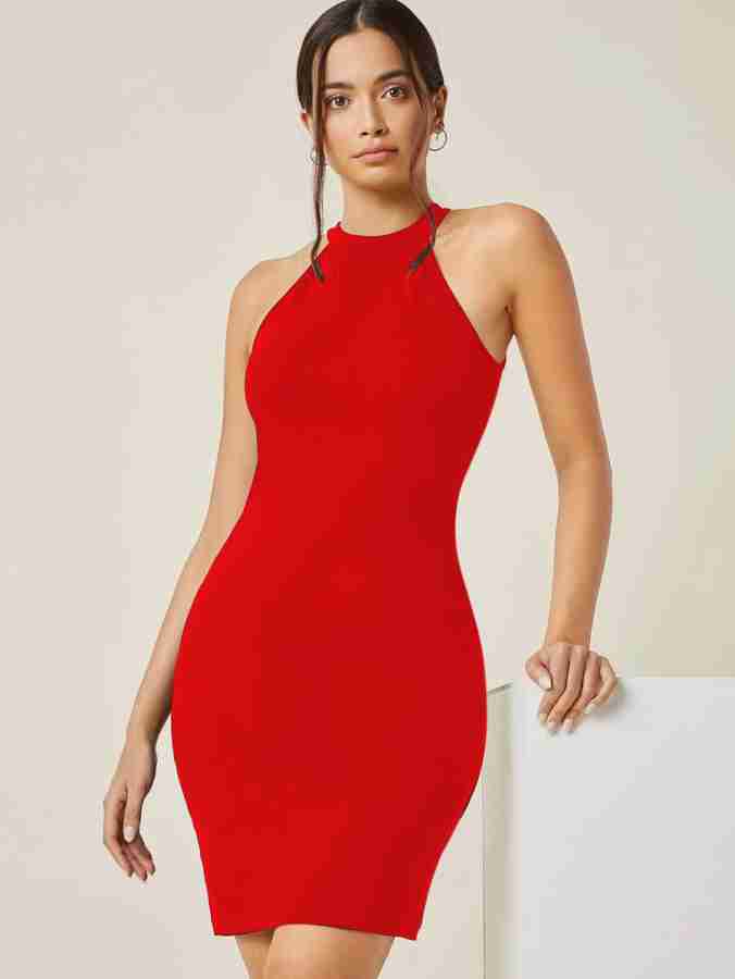 Classy red dress best sale