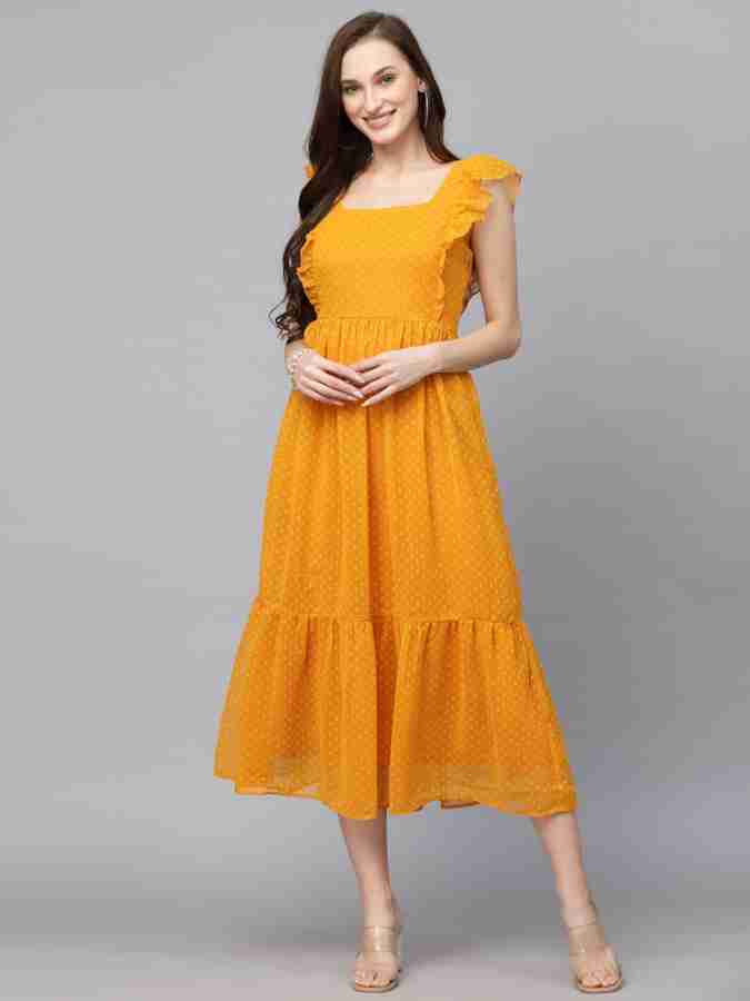 H and m yellow on sale dress