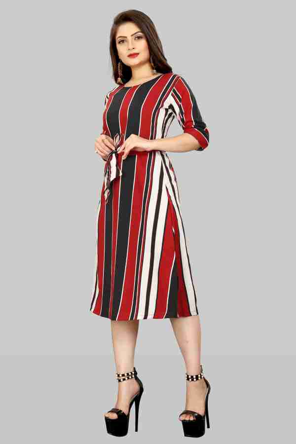 Red and cheap black western dress