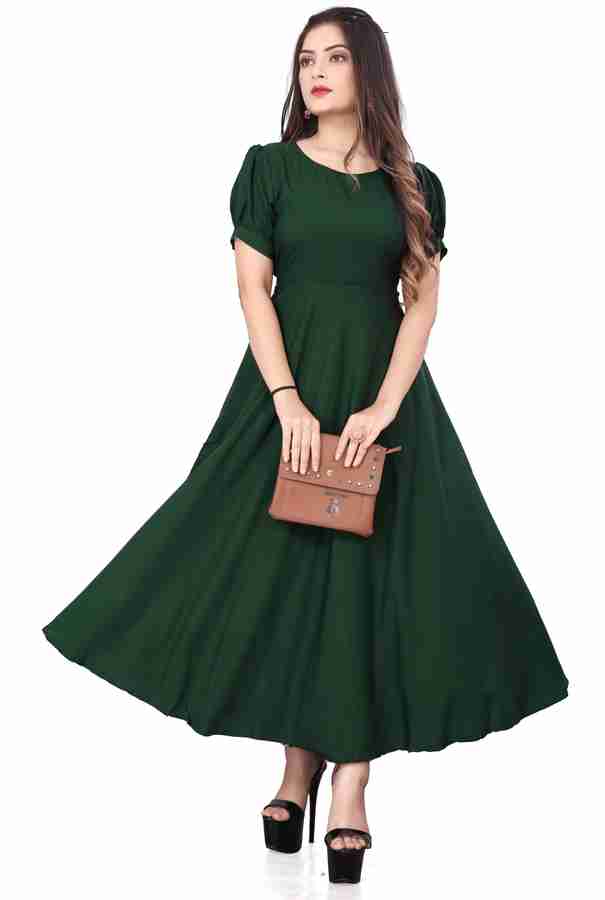 Womens dark deals green dress