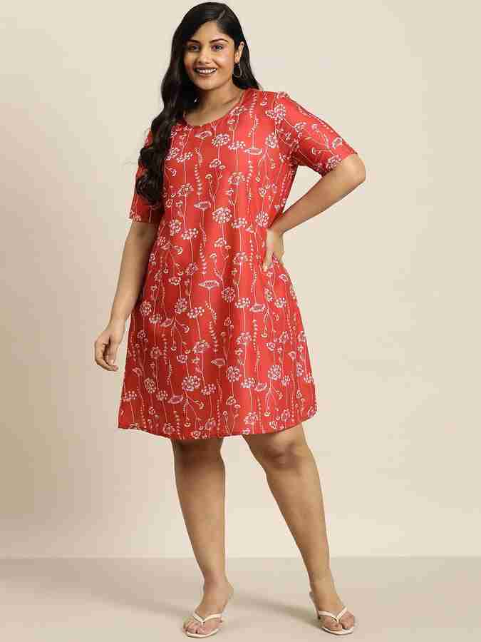 Sztori Women A line Red Dress Buy Sztori Women A line Red Dress Online at Best Prices in India Flipkart
