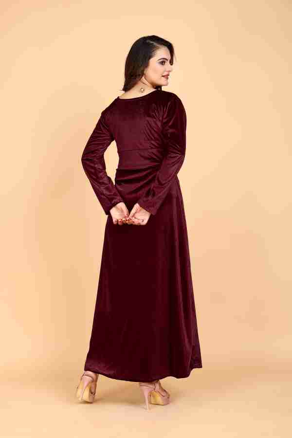 AGOF Women Fit and Flare Maroon Dress Buy AGOF Women Fit and Flare Maroon Dress Online at Best Prices in India Flipkart