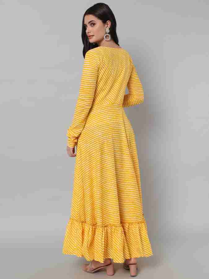 Buy Mustard Yellow Dresses & Gowns for Women by HELLO DESIGN Online