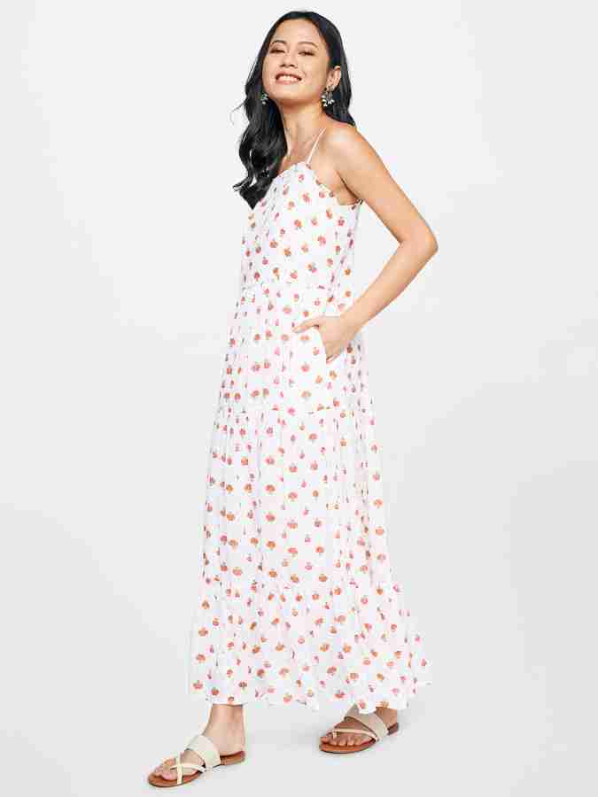 Global desi white outlet dress