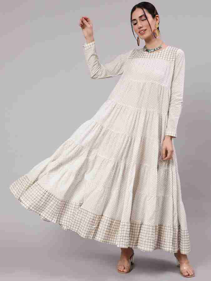 AKS Women Maxi Beige Dress Buy AKS Women Maxi Beige Dress Online