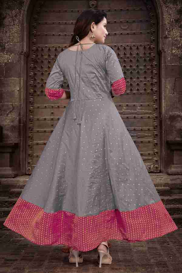 Grey and deals pink dress
