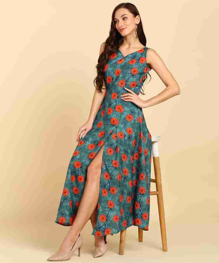 New Ethnic 4 You Women Maxi Multicolor Dress Buy New Ethnic 4 You Women Maxi Multicolor Dress Online at Best Prices in India Flipkart