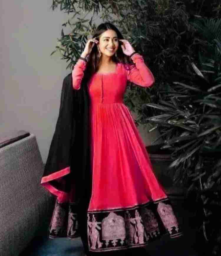 Flipkart top pink gown