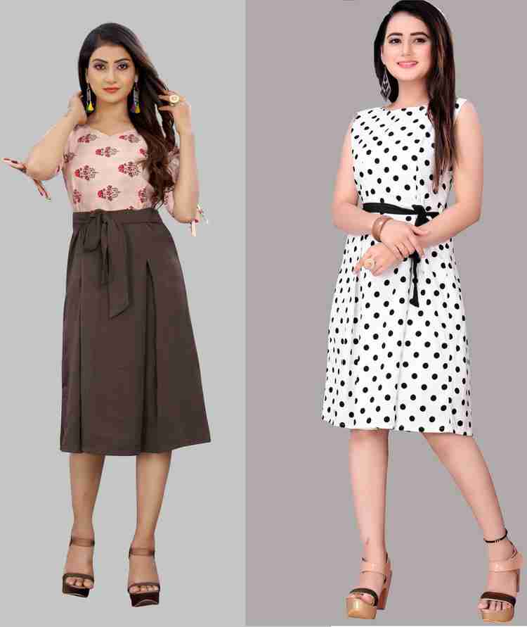 Modli 20 Fashion Women Fit and Flare Multicolor Dress Buy Modli 20 Fashion Women Fit and Flare Multicolor Dress Online at Best Prices in India Flipkart