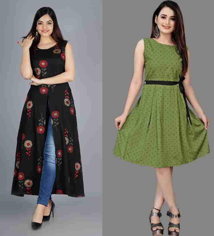 tanvi creation Women A line Multicolor Dress Buy tanvi creation Women A line Multicolor Dress Online at Best Prices in India Flipkart