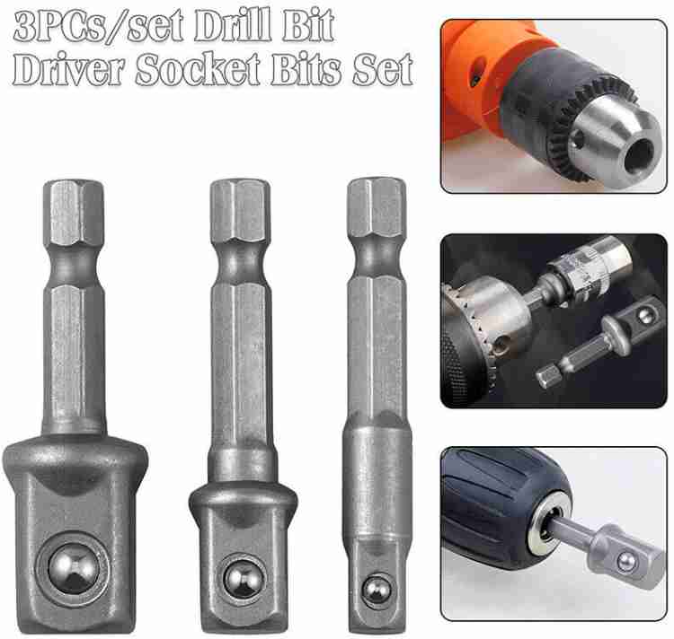 NITYA Socket Adapter Drill BIts Set Hex Shank 1 4