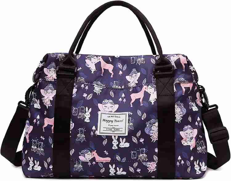 ALFONSIYAZ Expandable Unique cute Prints Lightweight Expandable Printed Duffle Bag for Women Duffel Without Wheels Multicolour Price in India Flipkart