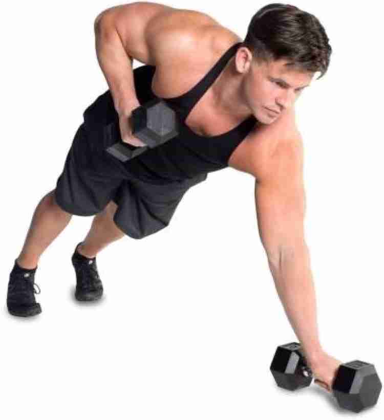 Mancuerna 20 kg hexagonal dumbbell musculación cross training Corength