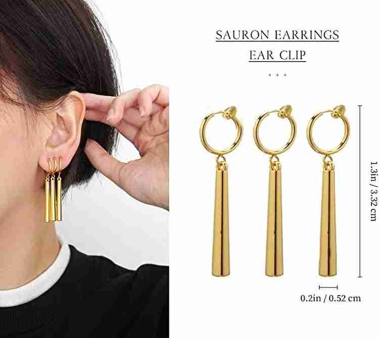 Flipkart Buy RVM Jewels Anime One Piece Roronoa Zoro Earring Golden Cosplay Ear Accessory Men Women Stainless Steel Drops Danglers Online at Best Prices in India