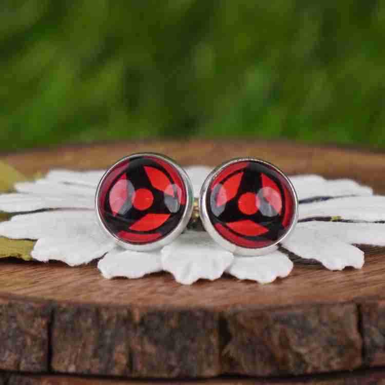 Flipkart Buy OFFO Naruto Anime Obito Mangekyou Sharingan Studs Pair Earrings for Men and Women Metal Stud Earring Online at Best Prices in India