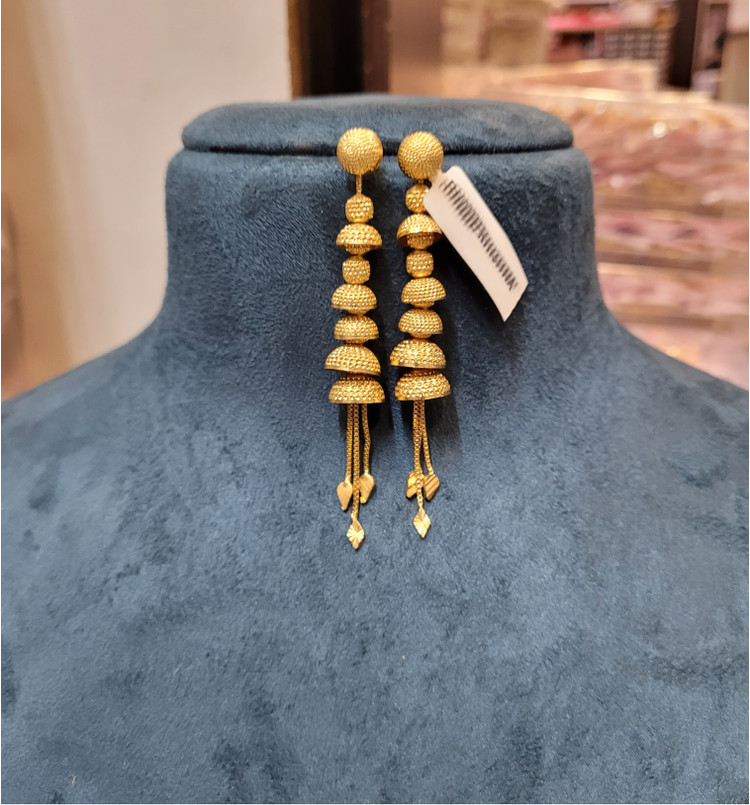 Sui Dhage Gold Sui Dhaga Earring Design Sui Dhage Wale Earrings Online