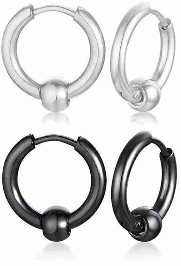 Flipkart Buy vien Titanium Steel Men Women Big Ball Silver