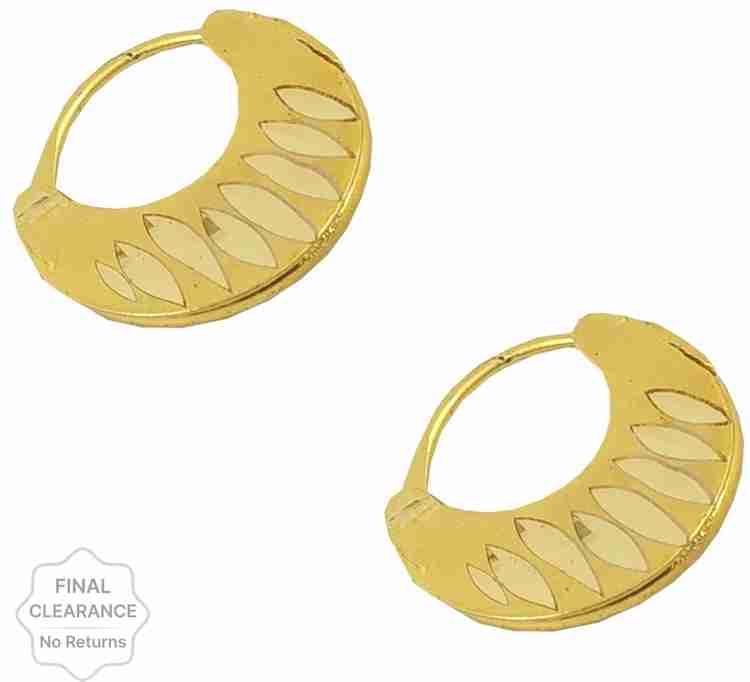 Flipkart Buy Uniqon 1 Pair Trending Gold Plated Fancy
