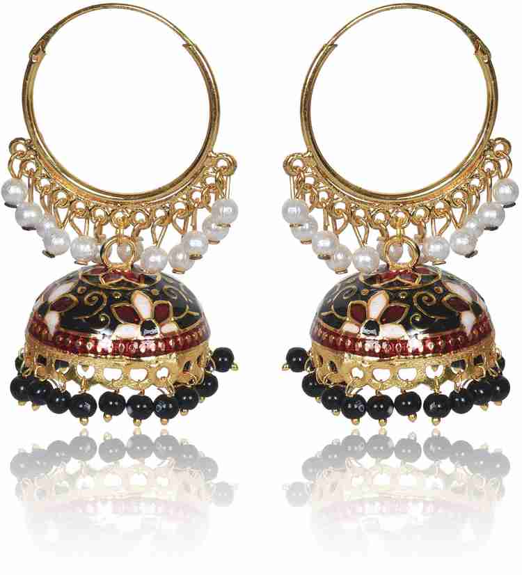 Flipkart Buy Nilu s Collection Gold Plated Chandbali Kan Ka