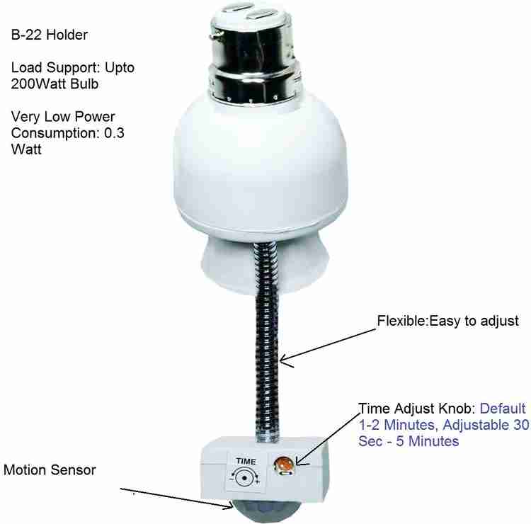 RENMAX B22 Holder Motion Sensor Automatic 2 A Two Pin Socket Price in India Buy RENMAX B22 Holder Motion Sensor Automatic 2 A Two Pin Socket online at Flipkart