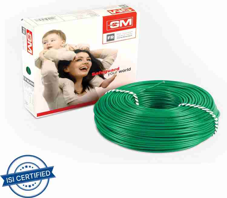 GM FR PVC 1 sq/mm Green 180 m Wire