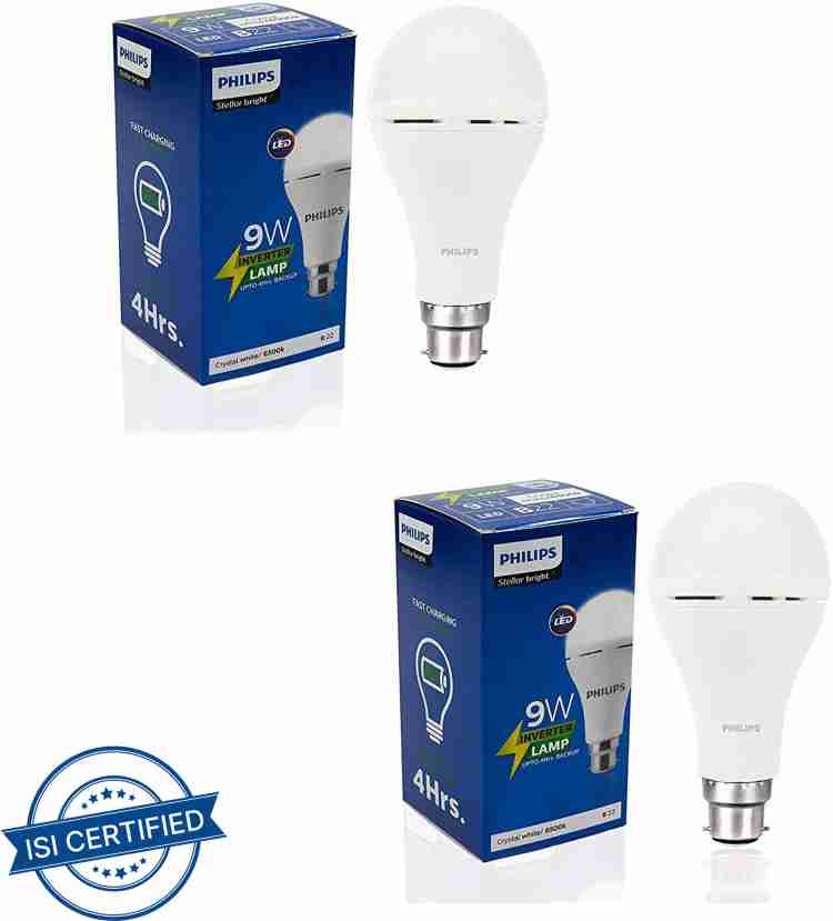 PHILIPS 9W Rechargeable Emergency Inverter led 4 hrs Bulb Emergency Light  Price in India - Buy PHILIPS 9W Rechargeable Emergency Inverter led 4 hrs  Bulb Emergency Light Online at