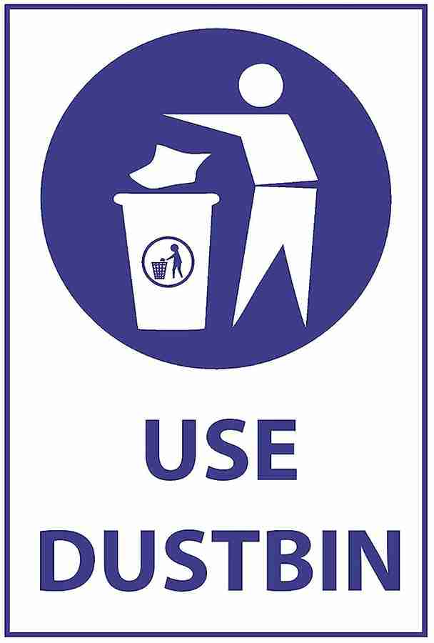stylishdecor USE DUSTBIN Emergency Sign Price in India Buy