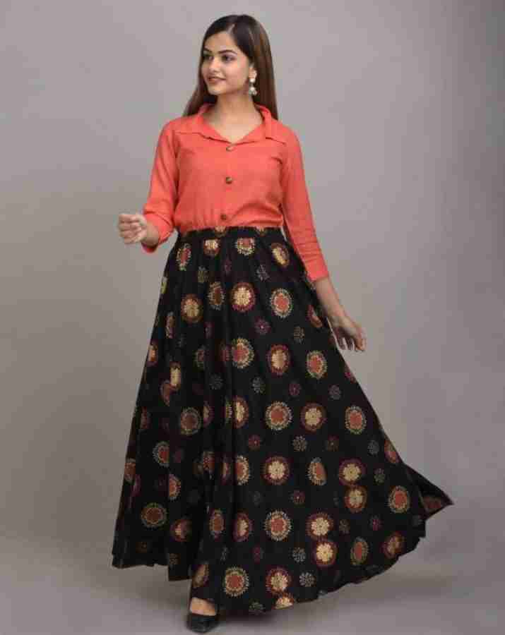 Long skirt with shirt cheap xxl