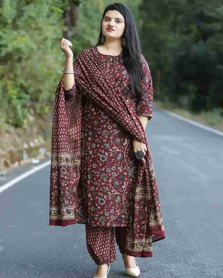 KULDEVYANI Women Kurta Salwar Dupatta Set