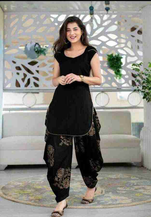 Rayon dhoti top style kurti