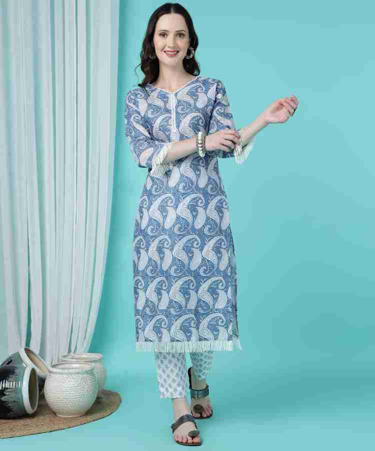 Flipkart 2024 blue kurti