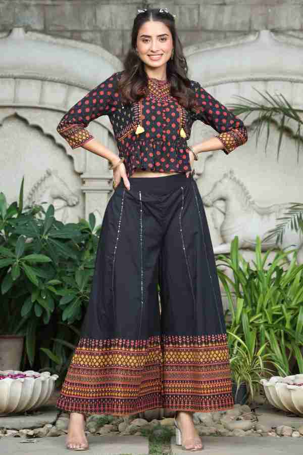 Buy online Ethnic Motifs Top Pants Set from ethnic wear for Women by  Juniper for ₹589 at 78% off
