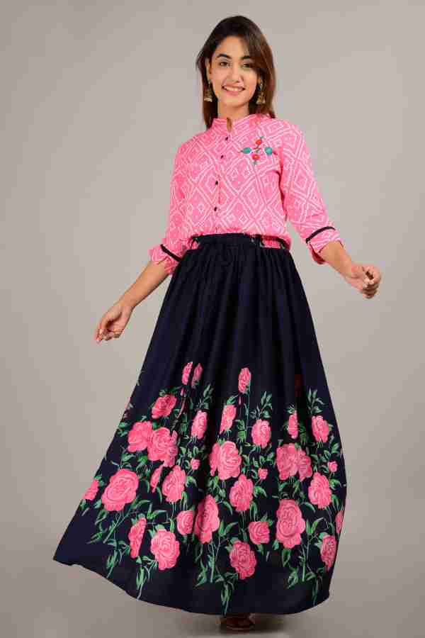 Long skirt hotsell ka top