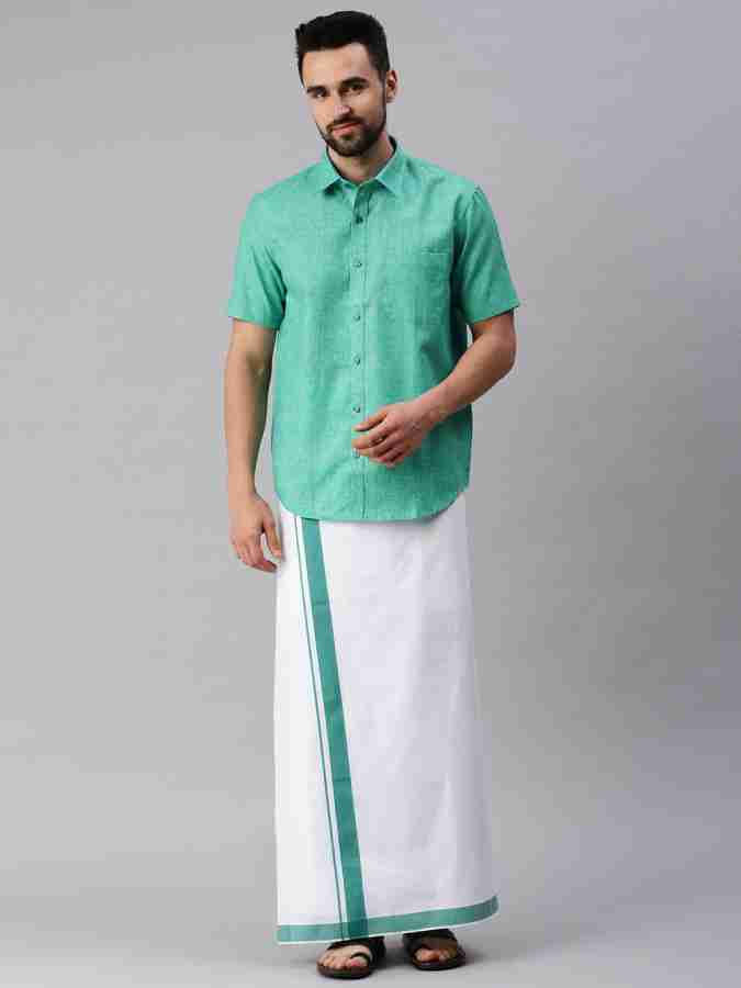 Ramraj Cotton Men Shirt Dhoti Set - Buy Ramraj Cotton Men Shirt Dhoti Set  Online at Best Prices in India