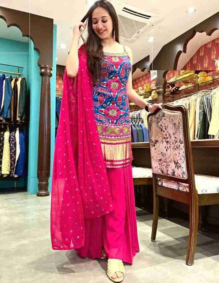 Velvet sharara online on sale