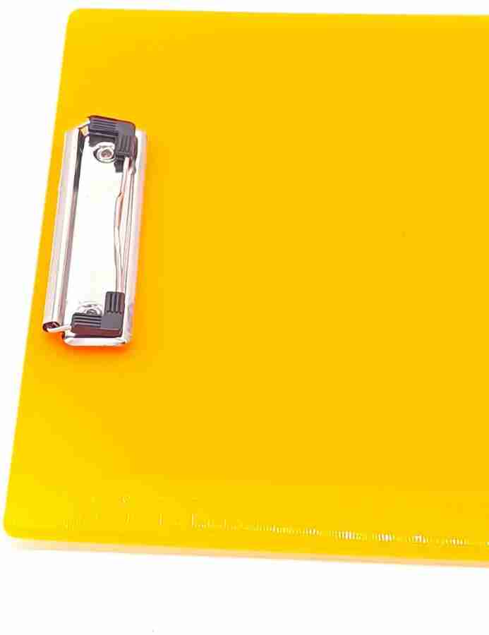 Gold Leaf Transparent Unbreakable Premium Quality Plastic  Exam Pad For Students Orange - Examination Pad