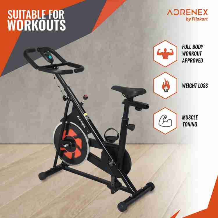 Adrenex by Flipkart Spin Exercise Bike with 6.5Kg Flywheel Fitness Cycle for Home Workout Spinner Exercise Bike Buy Adrenex by Flipkart Spin Exercise Bike with 6.5Kg Flywheel Fitness Cycle for Home Wo...