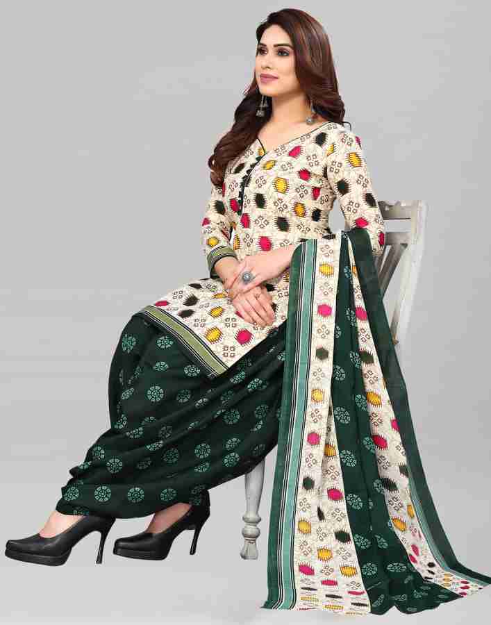 Samah Cotton Blend Floral Print Salwar Suit Material Price in India Buy Samah Cotton Blend Floral Print Salwar Suit Material online at Flipkart