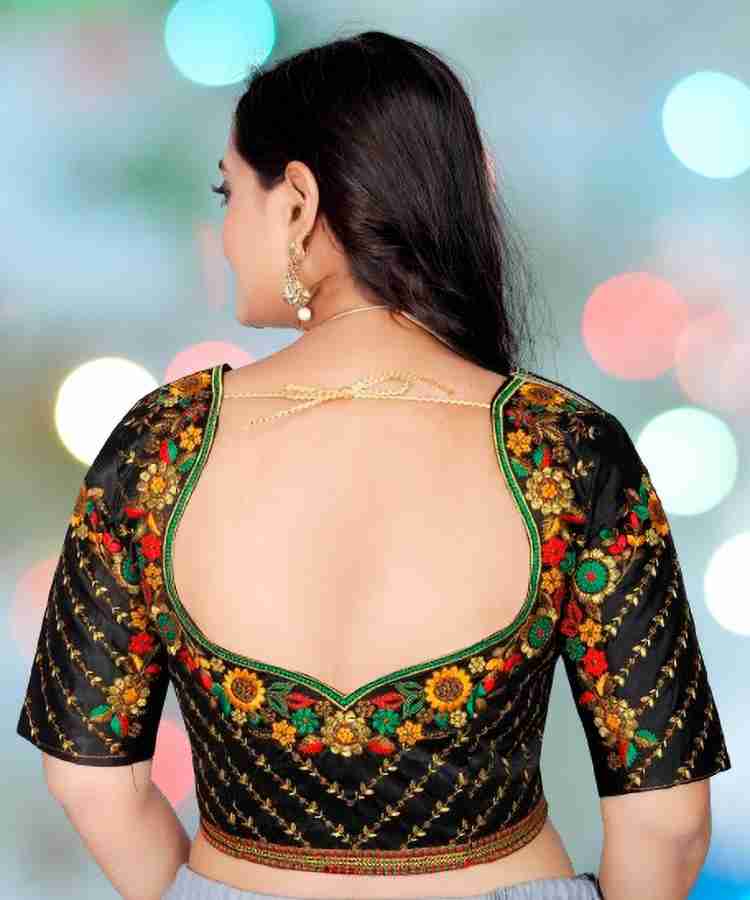 yourwish Satin Embroidered Embellished Self Design Blouse Material Price in India Buy yourwish Satin Embroidered Embellished Self Design Blouse Material online at Flipkart